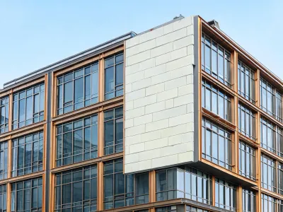 Commercial office tower envelope insulation